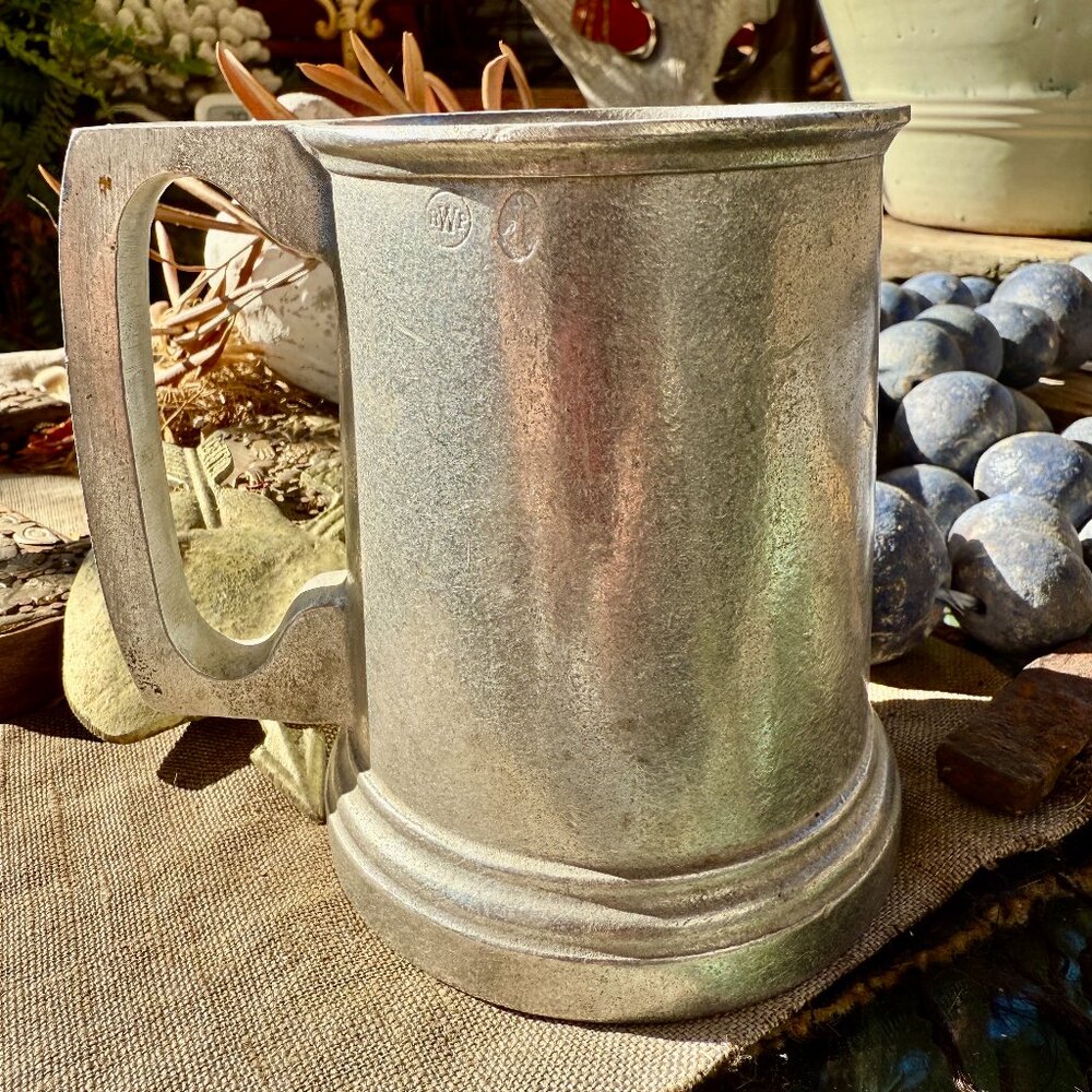 Vintage Pewter Wilton RWP Tavern Stein Tankard USA